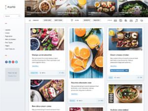 Pluto Pinterest Web layout